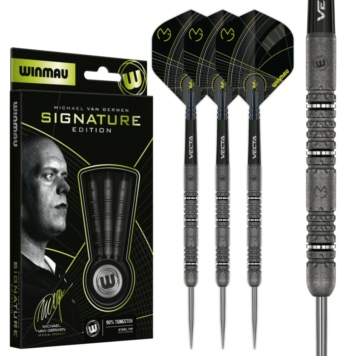 Dart szett steel Winmau Michael Van Gerwen Signature Edition 24g, 90% · záber 1