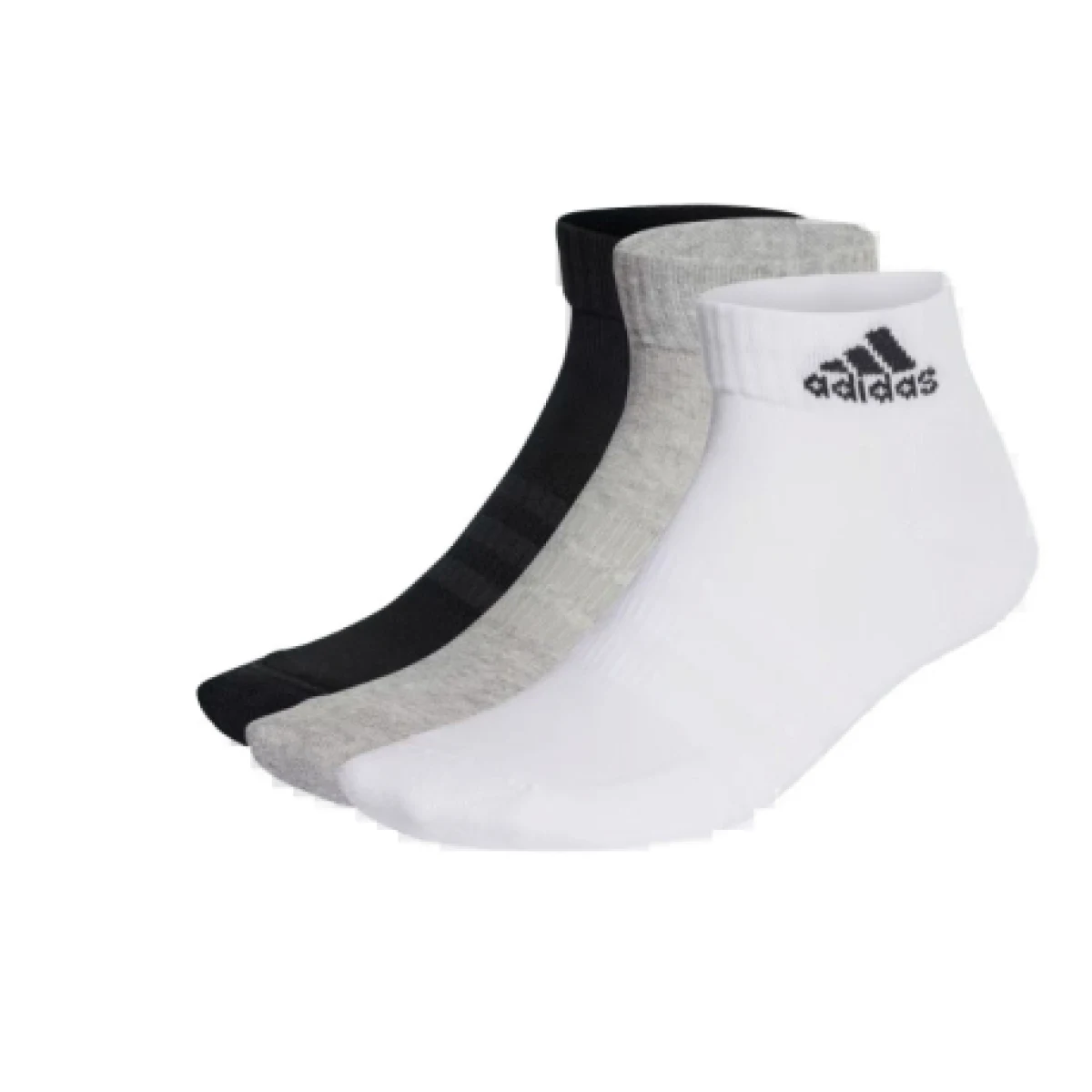 Zoknik ADIDAS 3 PACK-C SPW ANK-MGREYH WHITE BLACK · záber 1