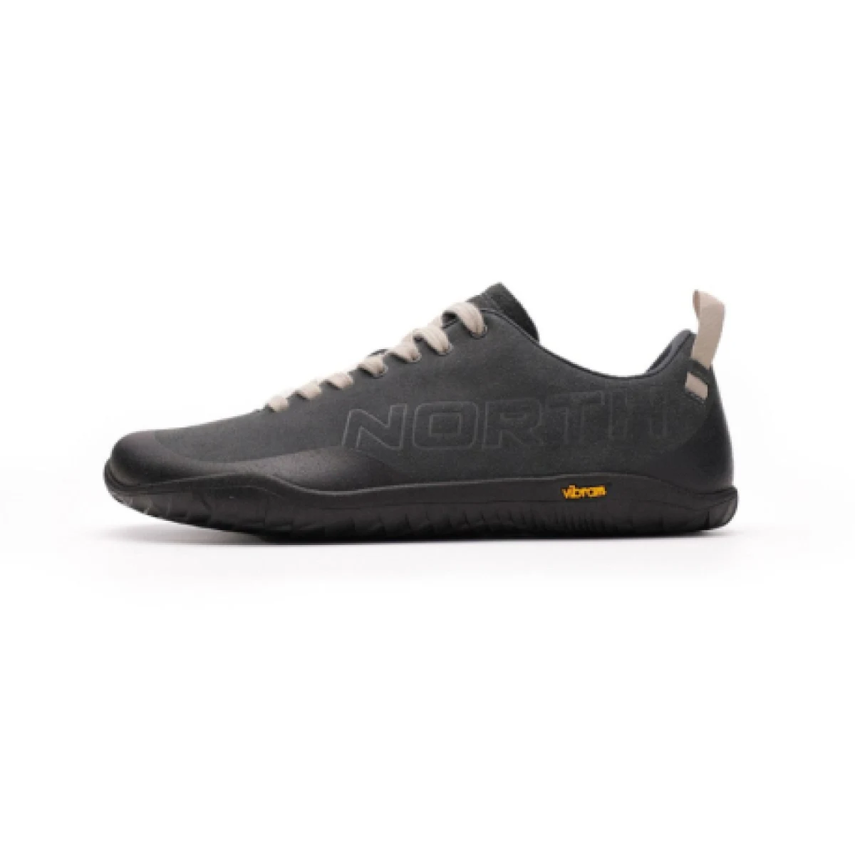 Női alacsony túrázó barefoot cipő NORTHFINDER Barefoot Hiking Vibram Xstrek Evo Danda W raven · záber 1