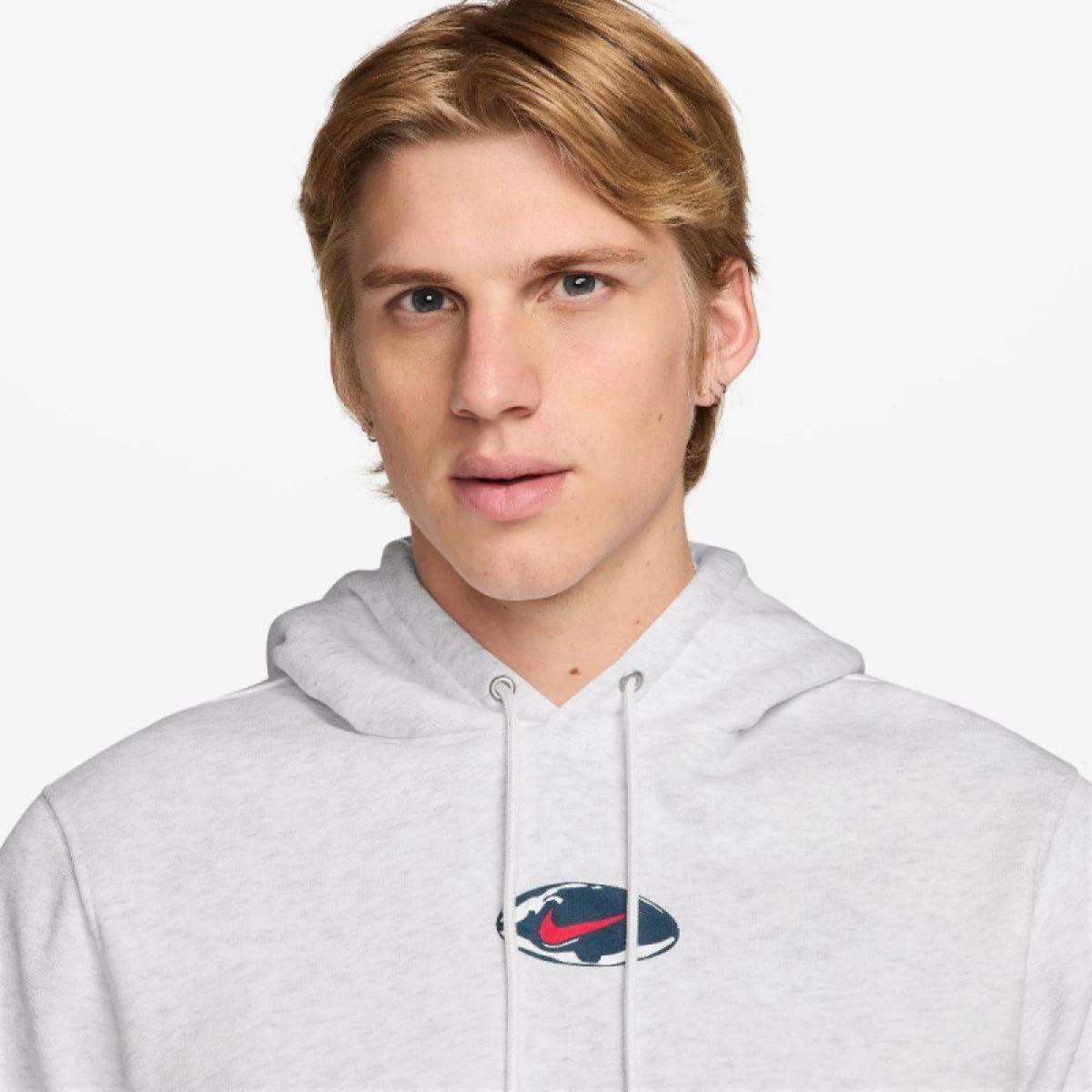 Férfi kapucnis pulóver NIKE U NSW HDY CLUB PO BB OC 2 BIRCH HEATHER · záber 3