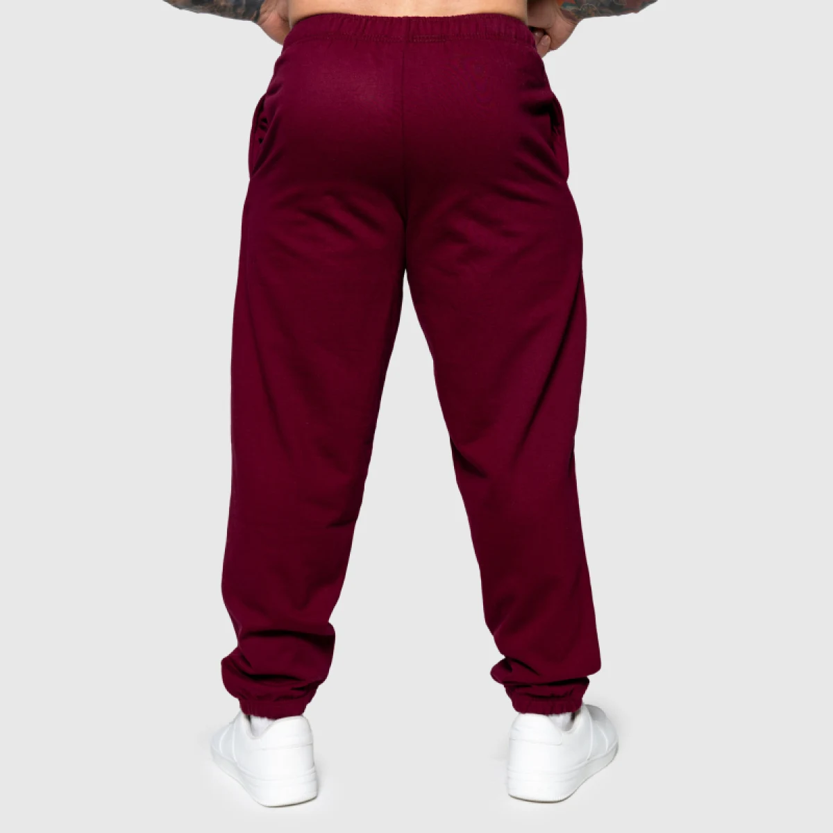 Oversized melegítőnadrág Iron Aesthetics Relaxed, bordó · záber 3