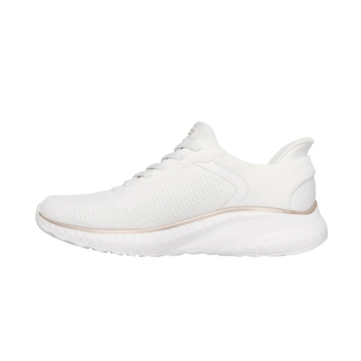 Női szabadidőcipők SKECHERS Bobs Squad Chaos Current Muse Slip-Ins W white gold · záber 3