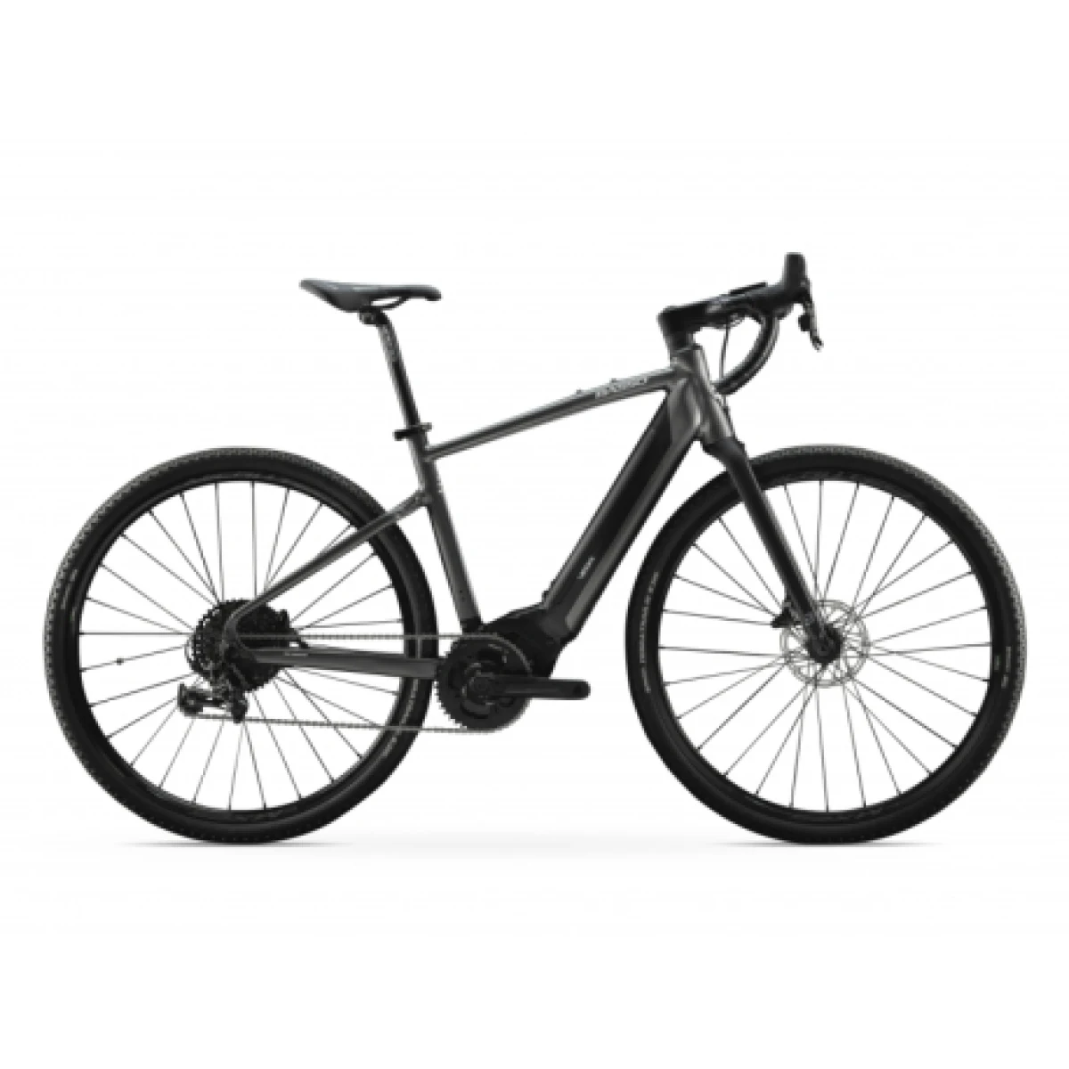 Gravel elektromos kerékpár BASSO Vega, anthracite, Sram Apex, Microtech MX25 · záber 1
