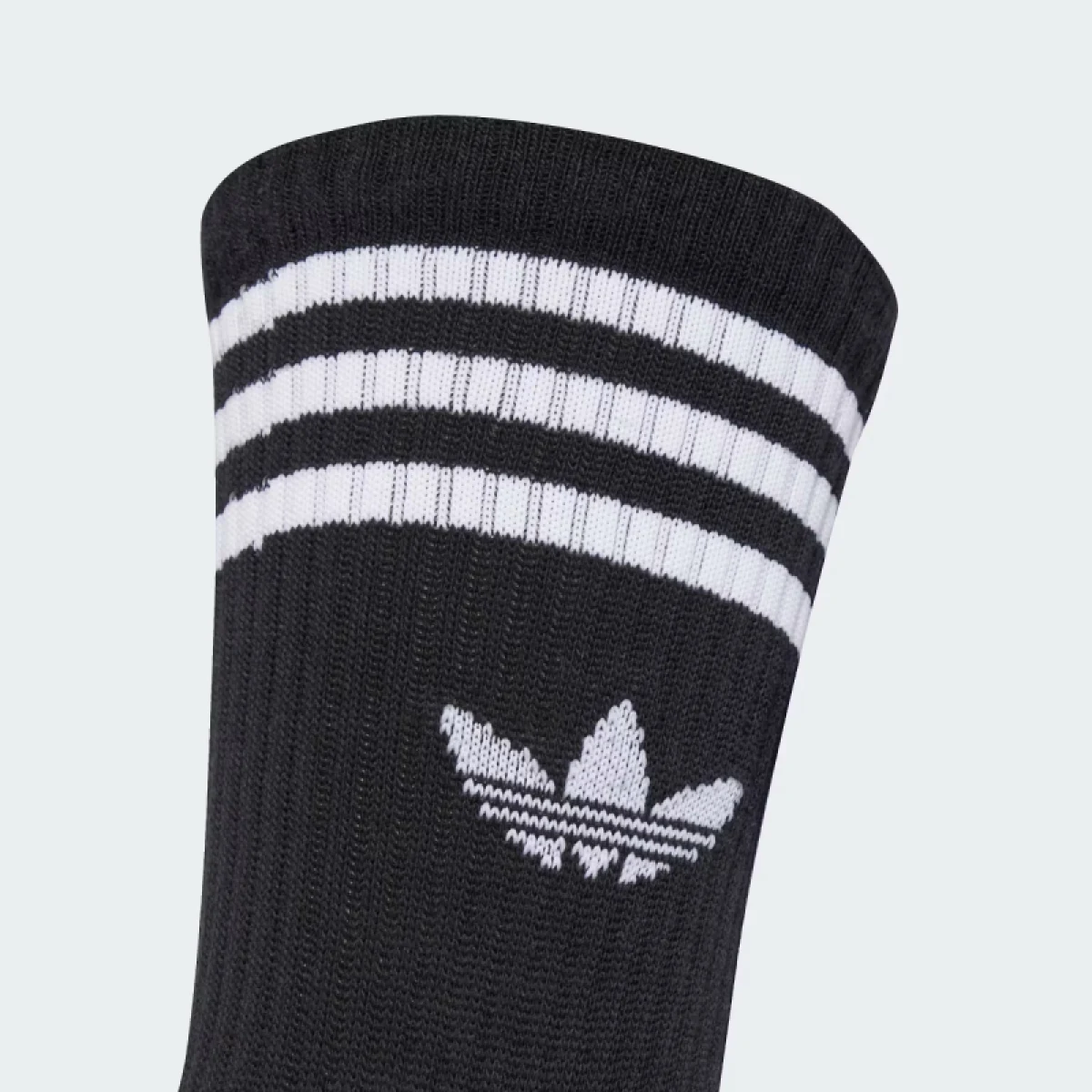 Zoknik ADIDAS ORIGINALS 3 PACK-CREW S BLACK BLACK BLACK · záber 3