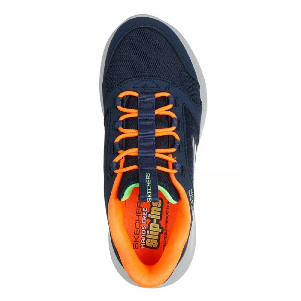 Fiú szabadidőcipők SKECHERS Go Run 400 V2 Slip-Ins K navy orange · záber 4