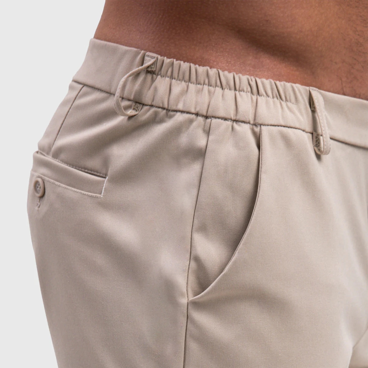 Férfi rövidnadrág Iron Aesthetics Chino Flex, bézs · záber 5