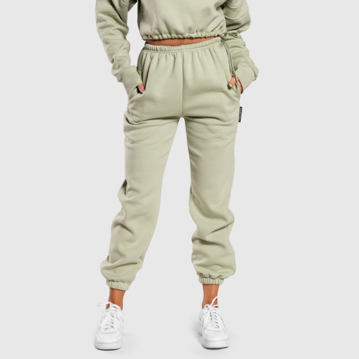 Női oversized melegítőnadrág Iron Aesthetics Simone, zöld · záber 2