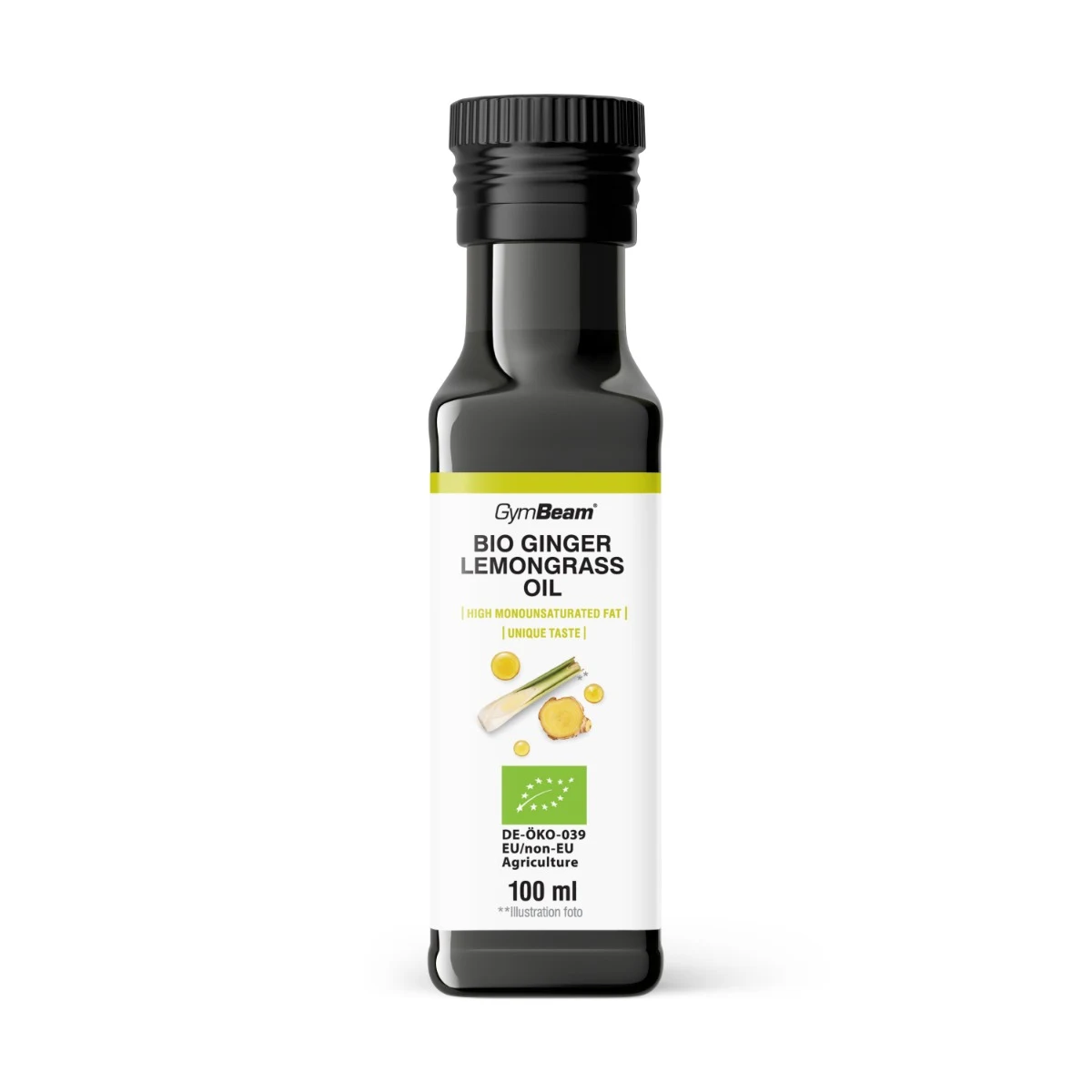 BIO Gyömbér-citromfű olaj – GymBeam · záber 1