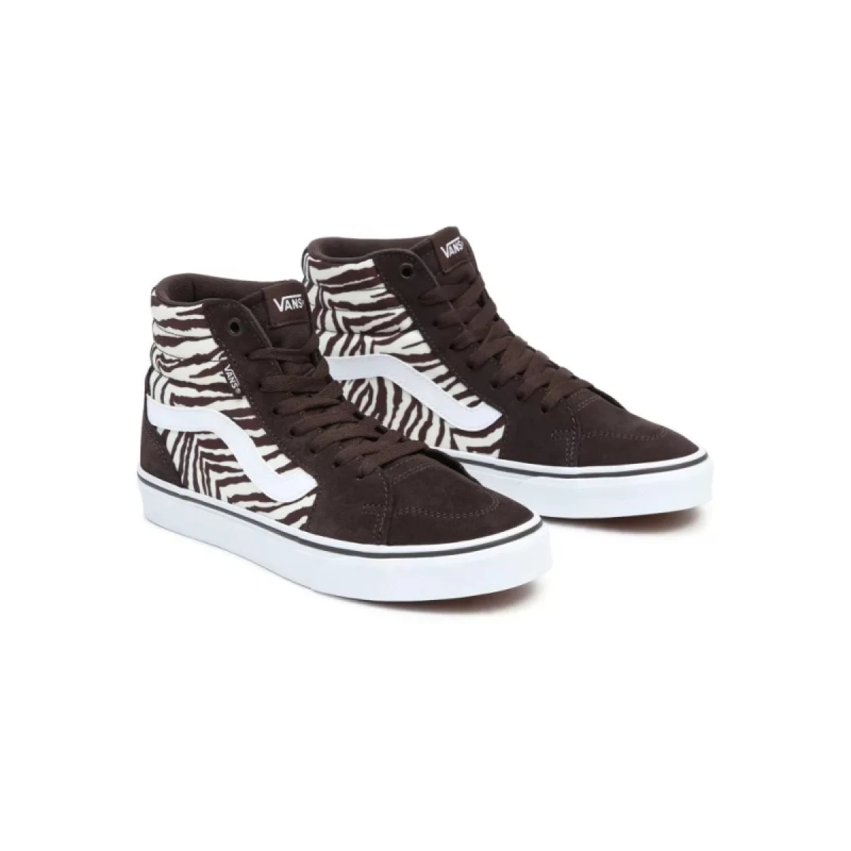 Női szabadidőcipők VANS WM Filmore HI Satin Tiger brown white · záber 3