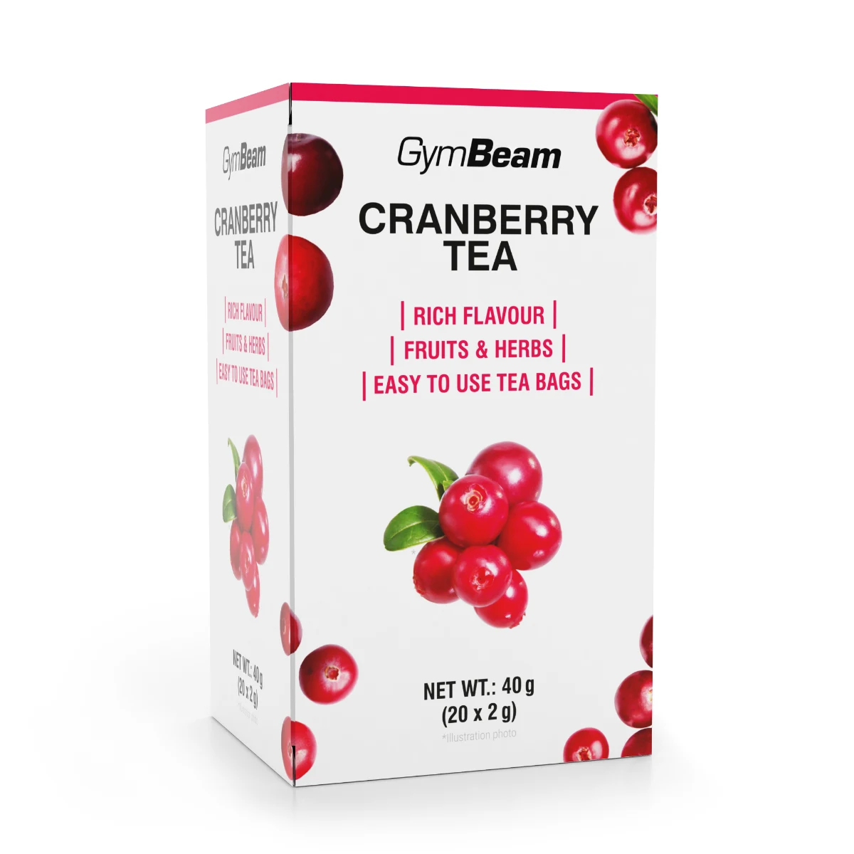 GymBeam Cranberry tea · záber 1