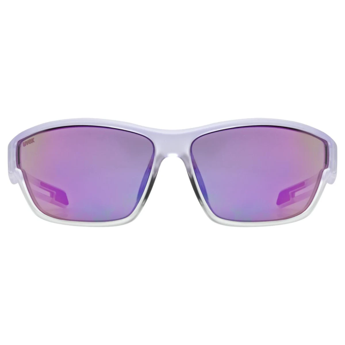 Kerékpáros napszemüvegek UVEX brýle Sportstyle 806 Purple Fade Mirror Purple · záber 3