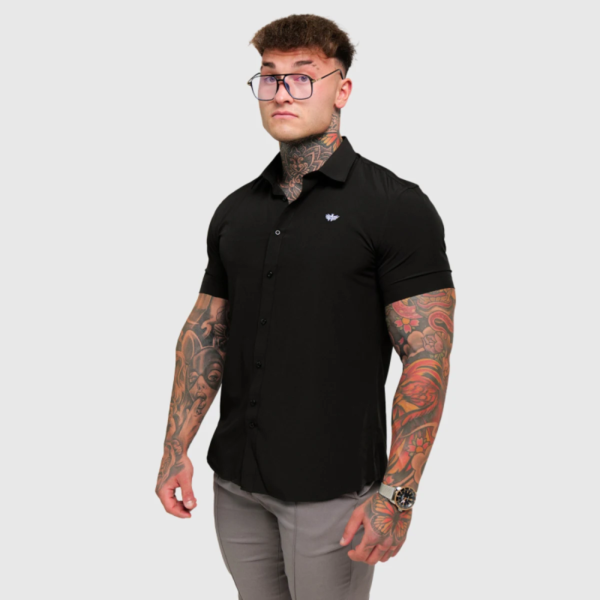 Sztreccs ing Iron Aesthetics Short Slim Stretch, fekete · záber 5