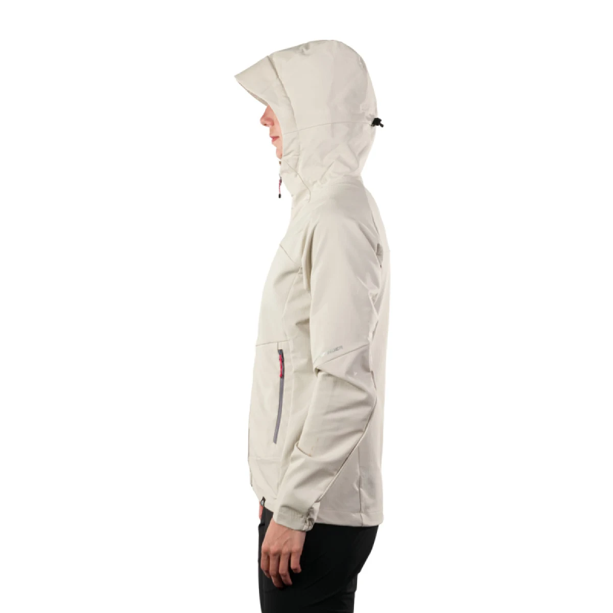 Női túrázó Softshell kabát kapucnival NORTHFINDER DESTINEY-529creamwhite · záber 4