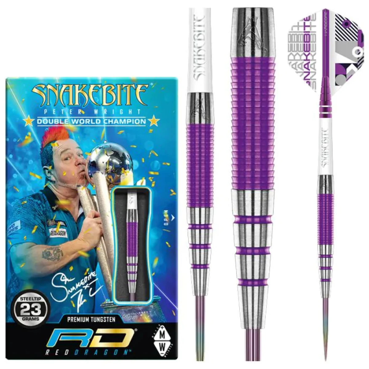Dart szett Red Dragon steel Peter Wright PL15 Medusa, 24g, 90% · záber 1