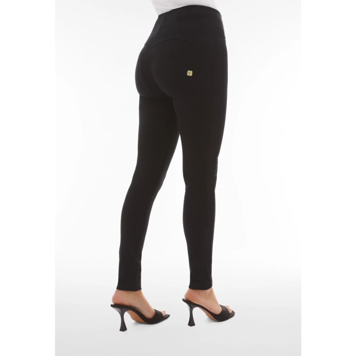 Női jeggings nadrág FREDDY WR.UP® skinny push up organic cotton trousers with high waist-Grey · záber 3