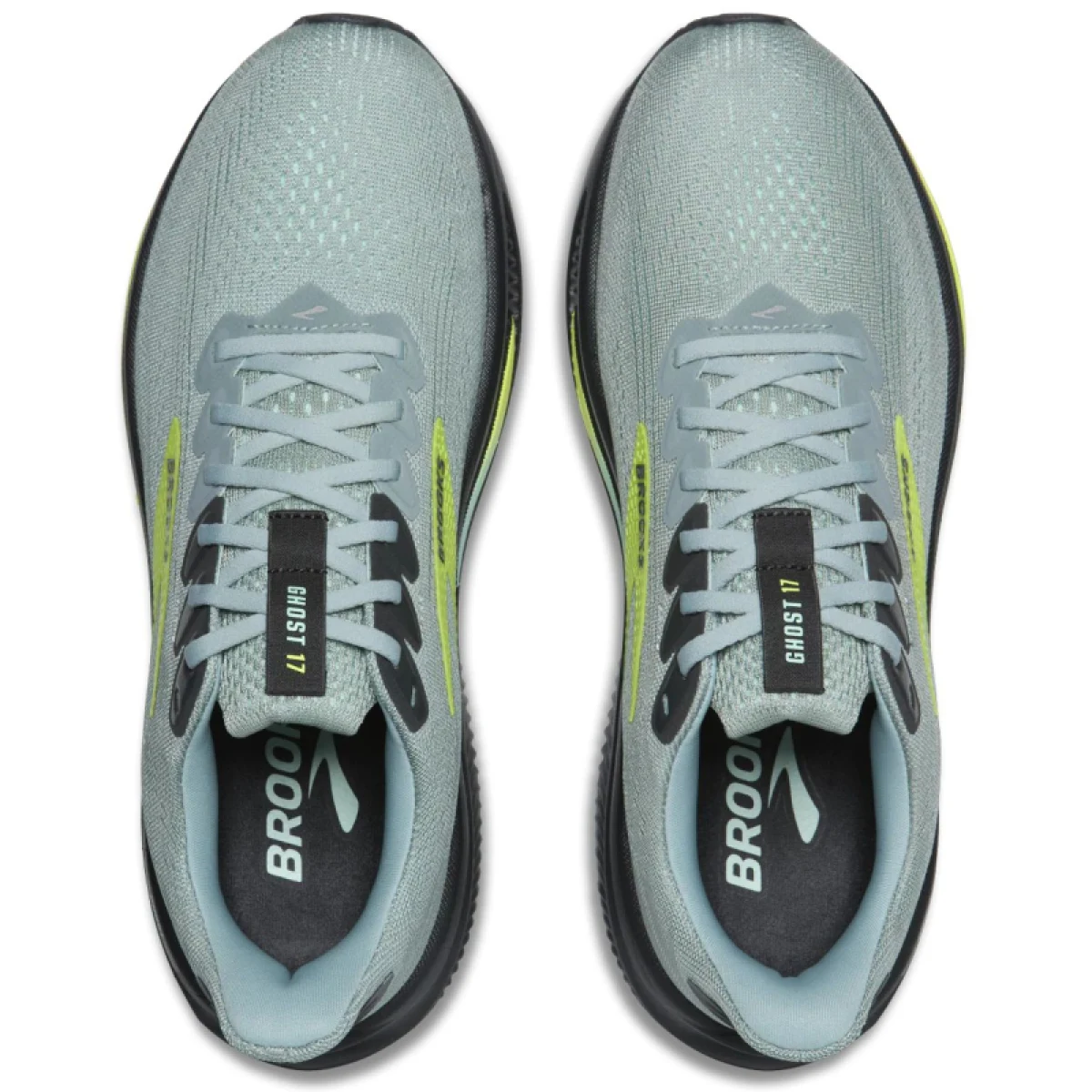 Férfi futócipők BROOKS Ghost 17 M gray mist yucca nightlife - Szín: sivá · záber 3