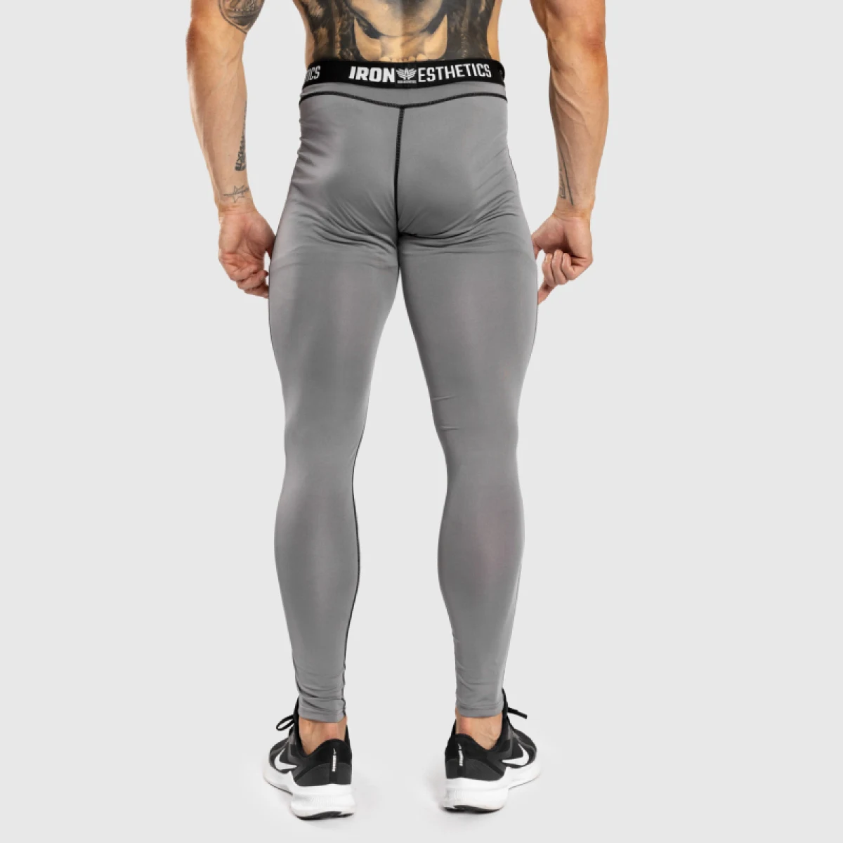 Férfi sportleggings Iron Aesthetics Dry Cool, szürke · záber 4