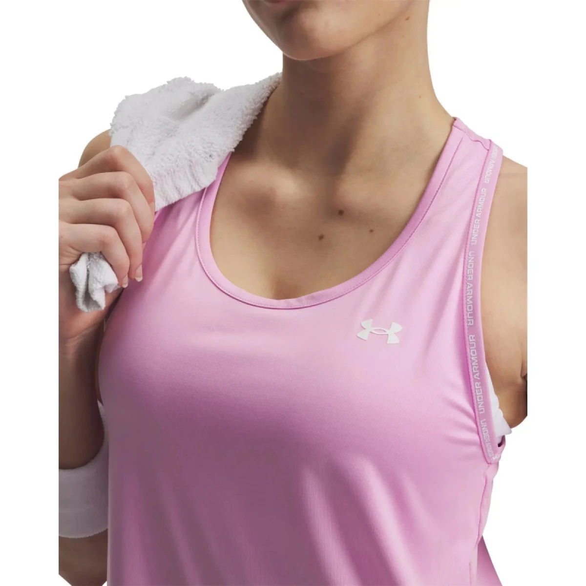 Női edzőtop UNDER ARMOUR Tech Knockout Tank-PNK · záber 7