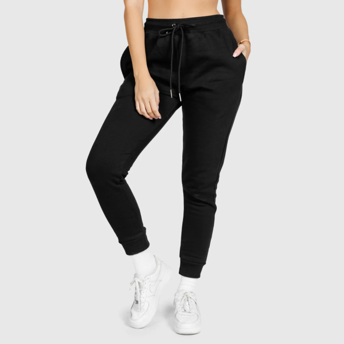 Női sportos melegítőnadrág Iron Aesthetics Comfy, fekete · záber 4