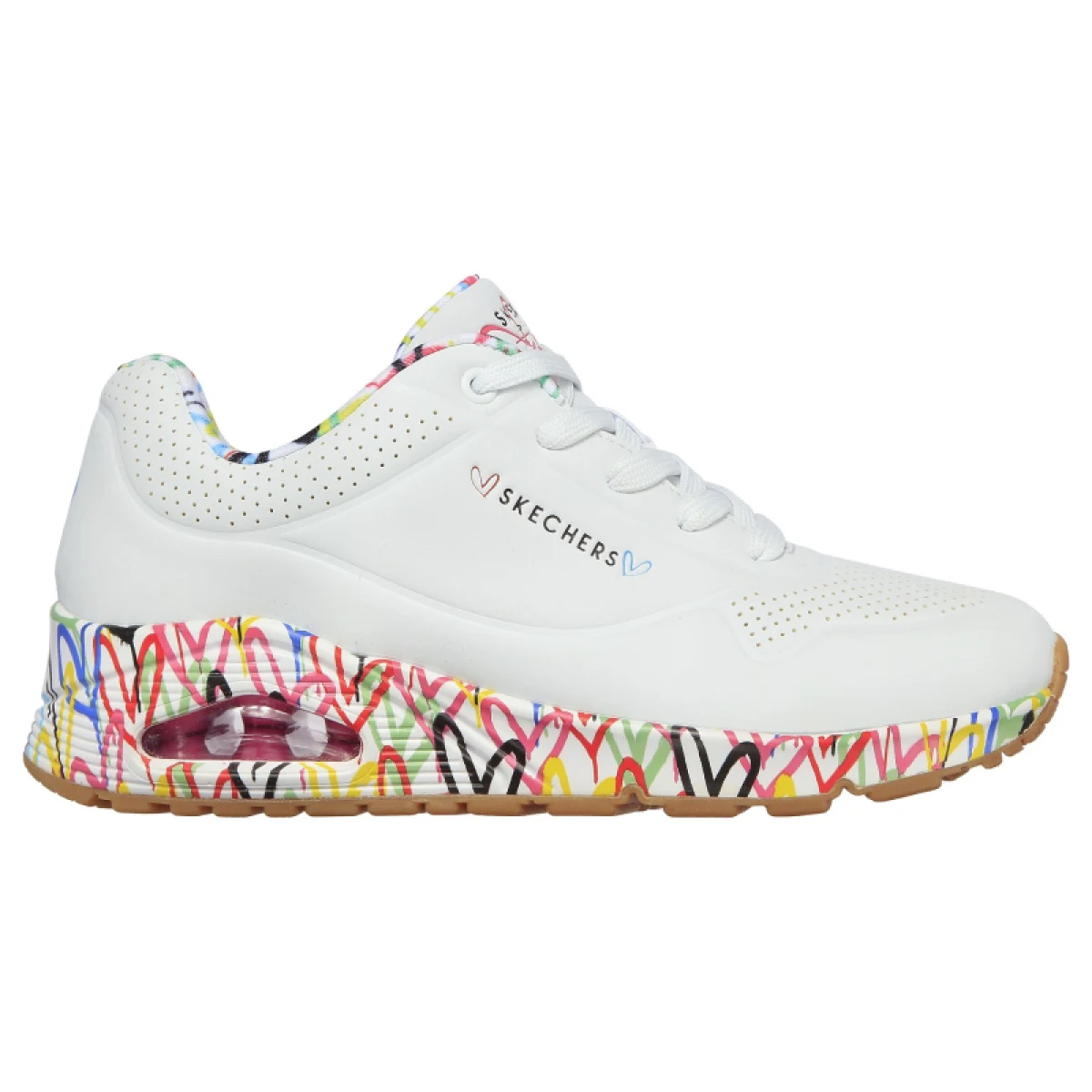 Női szabadidőcipők SKECHERS Uno Loving Love W black · záber 8