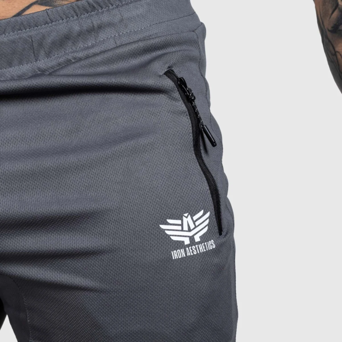 Sportos short Iron Aesthetics Lightning, sötétszürke · záber 4