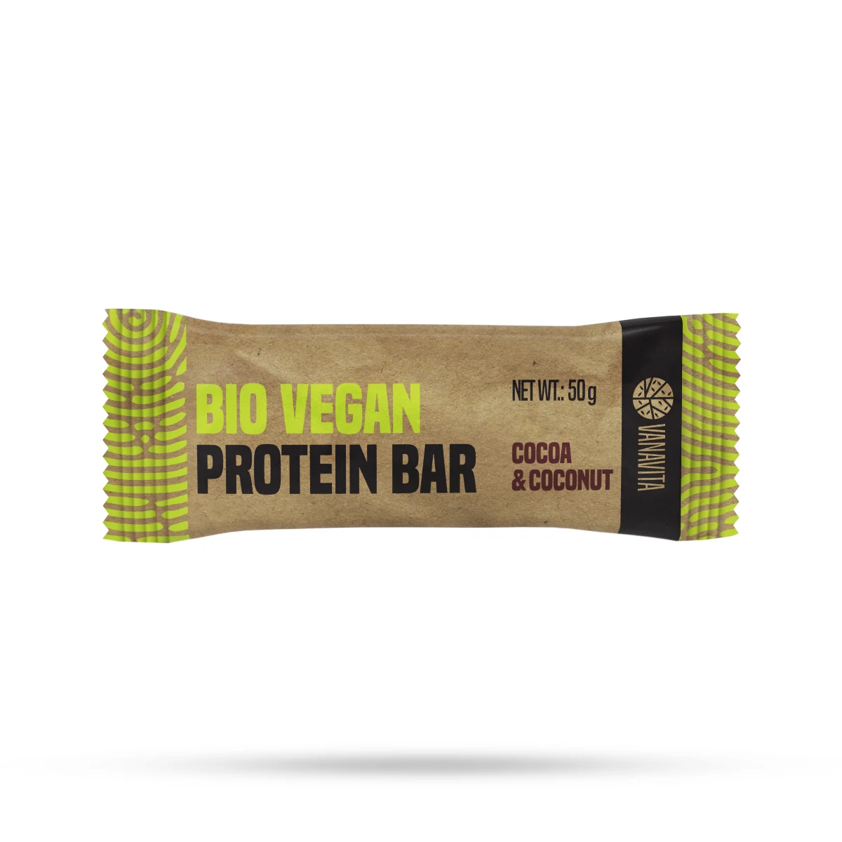 VanaVita BIO Vegan Bar fehérjeszelet - Íz: Kakaó és kókusz | Vek: Felnőtt | Tömeg: 0,05 g | Csomag: 20 · záber 1
