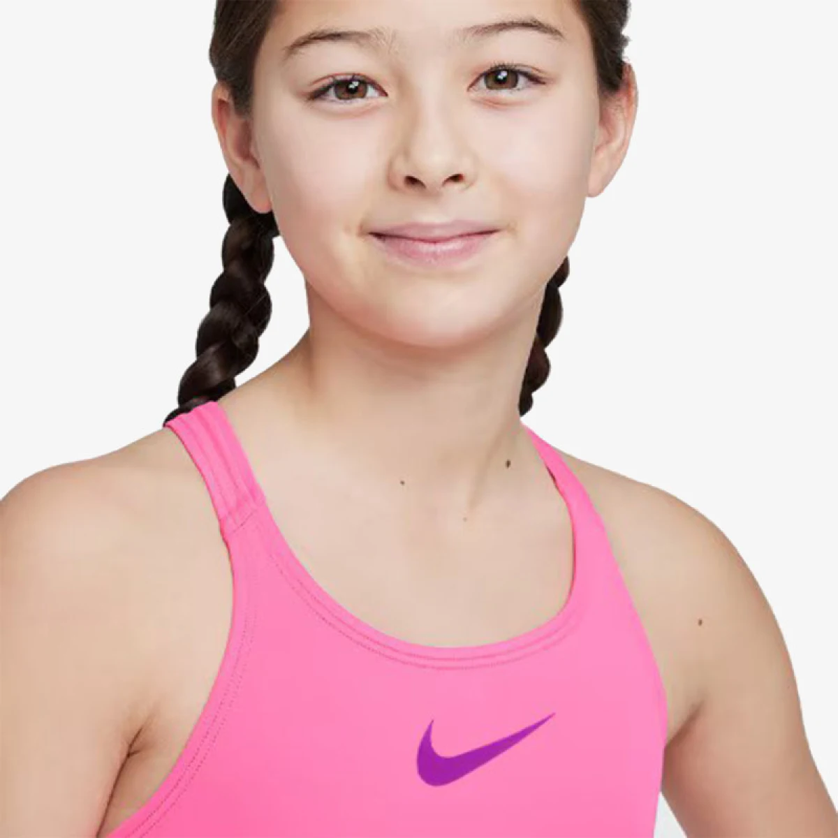 Lány úszó egyrészes fürdőruhája NIKE SWIM ESSENTIAL HYPER PINK-HYPER PINK · záber 4