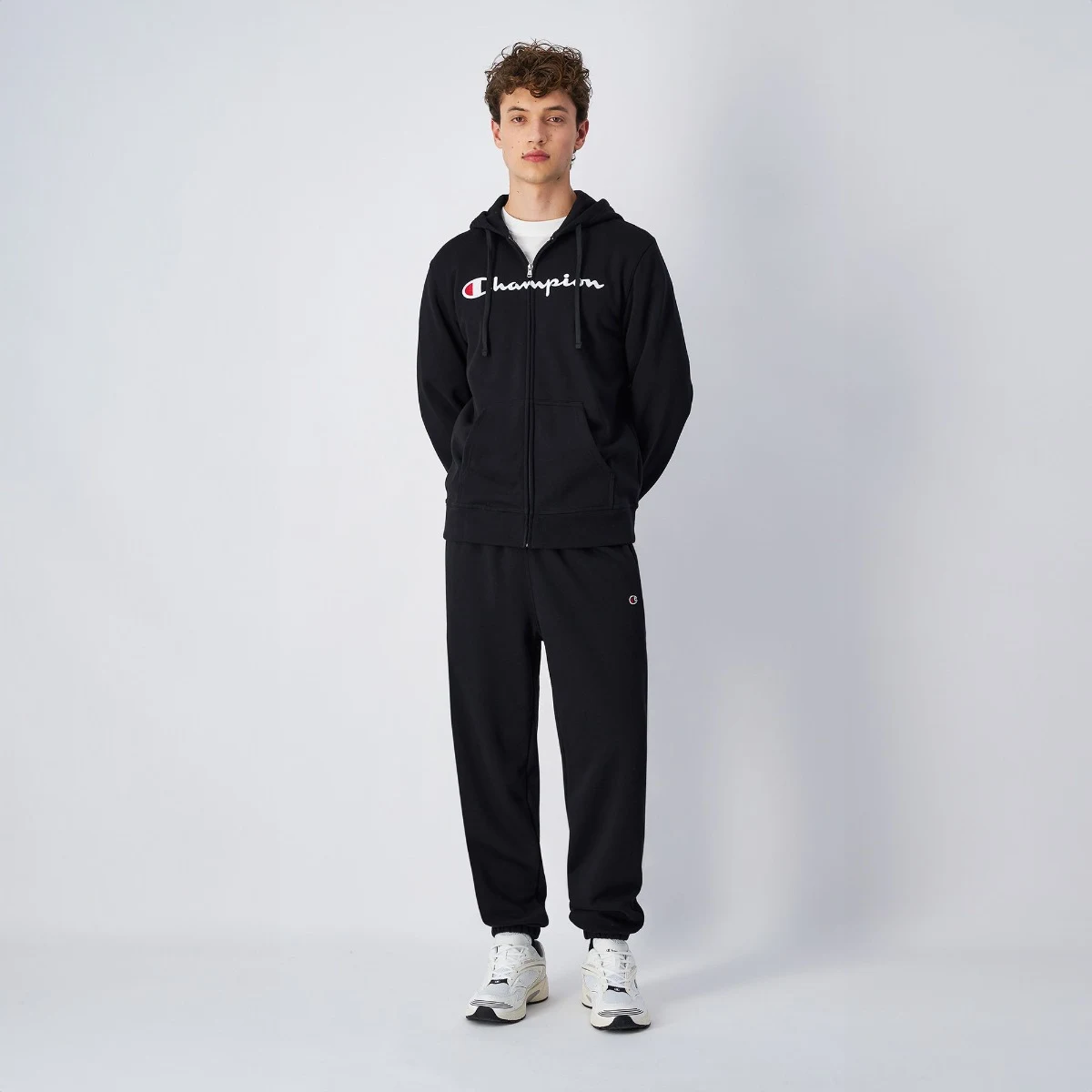 Champion Full Zip Hoodie Sweatshirt Black - Méret: S | Vek: Felnőtt | Tömeg: 0,628 g · záber 4