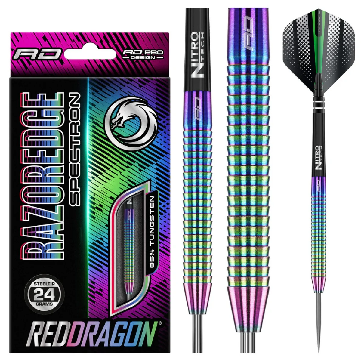Dart szett Red Dragon steel Razor Edge Spectron, 24g 85% · záber 1