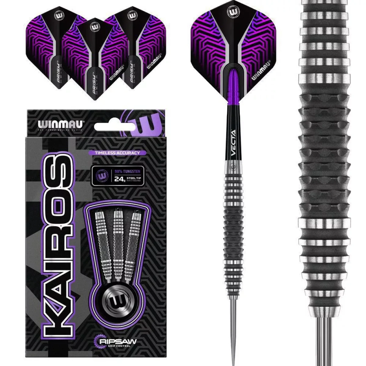Dart szett Winmau steel Kairos 24g, 90% gravírozott · záber 7