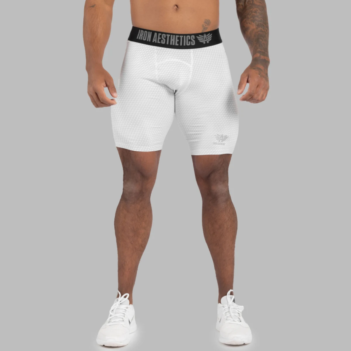Funkcionális rövidnadrág Iron Aesthetics Evolution, fehér · záber 2