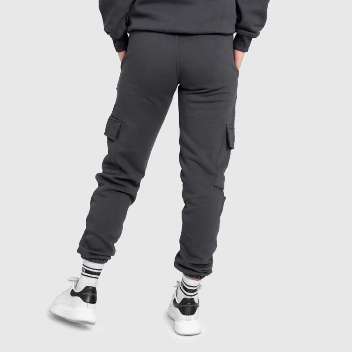Női melegítőnadrág Iron Aesthetics Cargo, szürke · záber 3