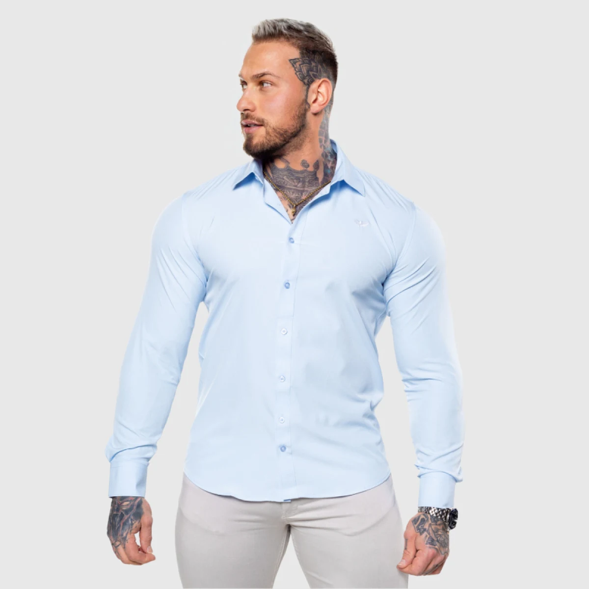 Sztreccs ing Iron Aesthetics Slim Stretch, világoskék · záber 1