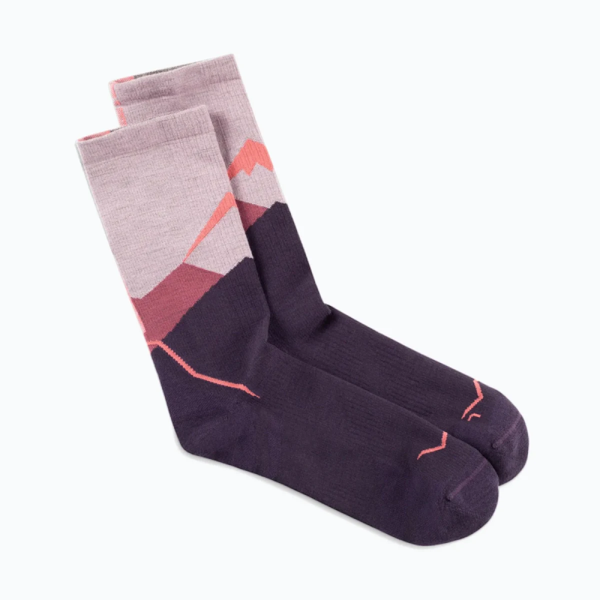 Női túrázó zoknik BUFF MERINO LIGHTWEIGHT CREW SOCK LWC1 PINK · záber 3
