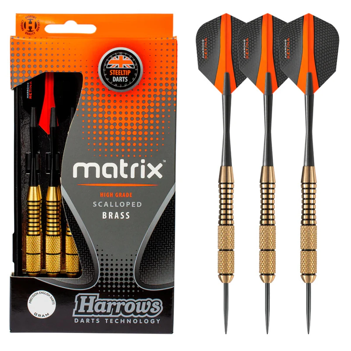 Dart szett Harrows steel 22g Matrix K · záber 1