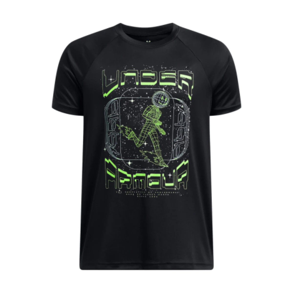 Fiú edzőpóló rövid ujjú UNDER ARMOUR UA B TECH GAME DAY SS-BLK · záber 1