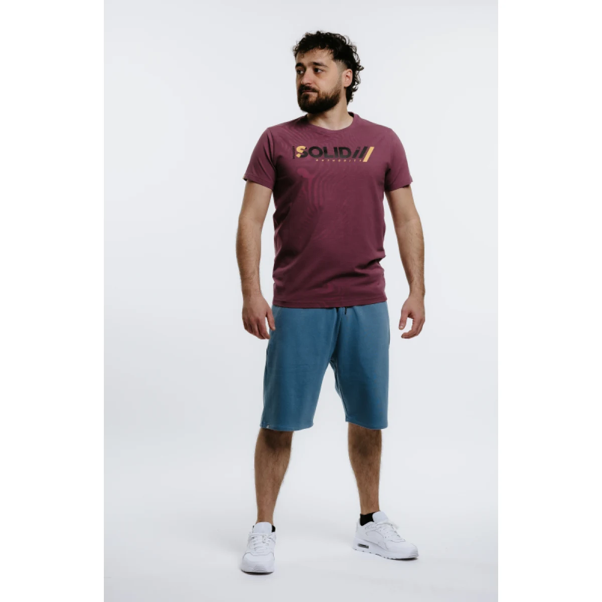 Férfi rövid ujjú póló AUTHORITY T-SOLID M burgundy · záber 4