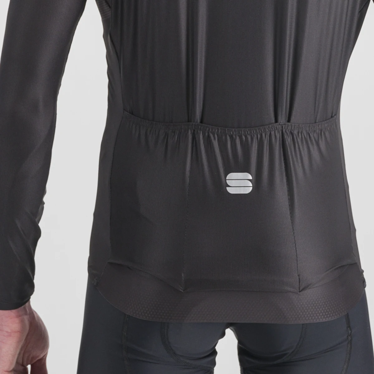 Férfi kerékpáros mez hosszú ujjal SPORTFUL Matchy long sleeve jersey, black · záber 5