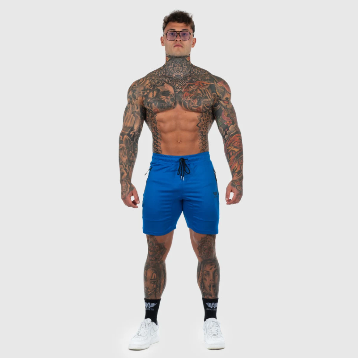 Sportos short Iron Aesthetics Lightning, kék · záber 5
