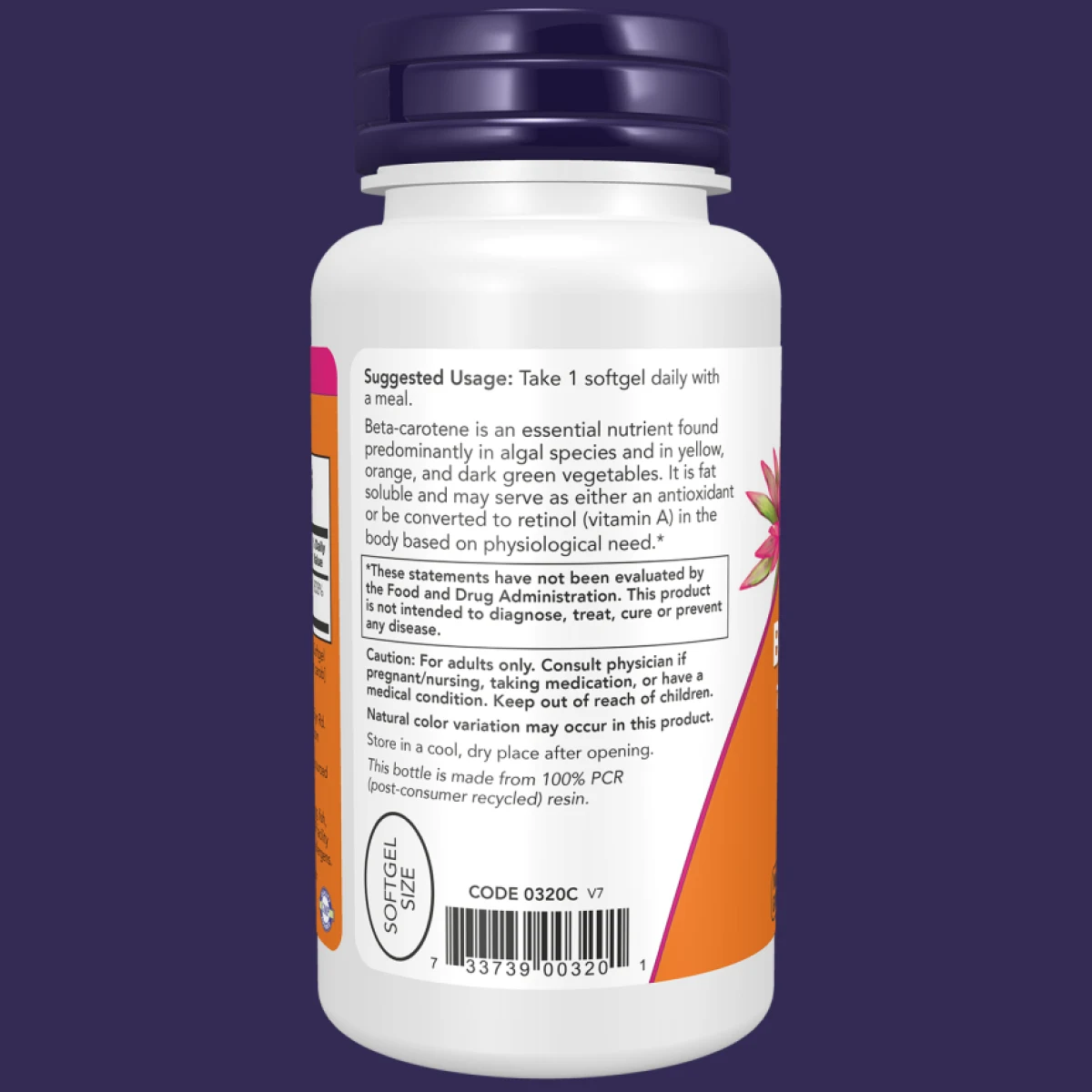 Beta Carotene (Natural) - 90 Softgels · záber 3