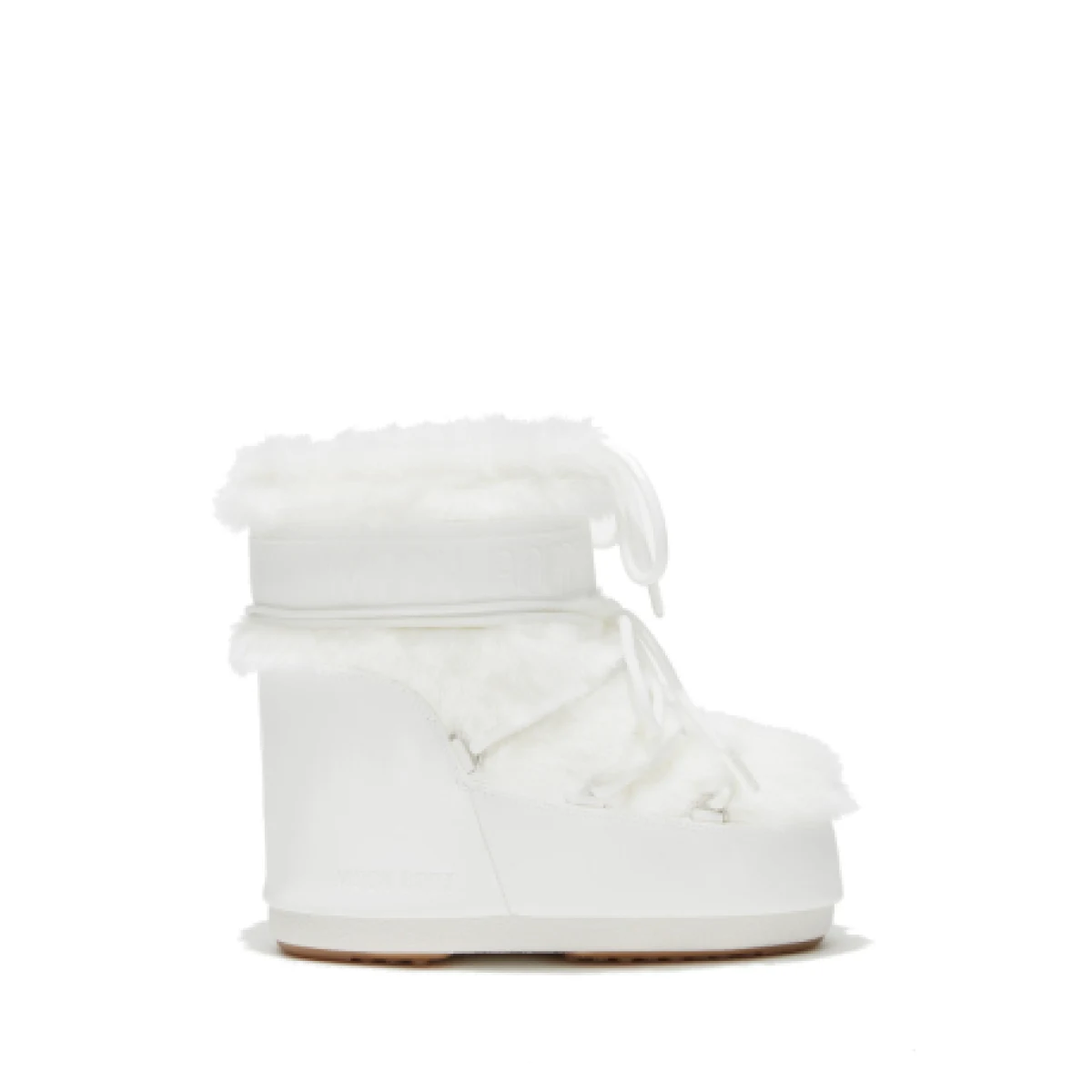 Női bokacsizmák télen MOON BOOT MB ICON LOW FAUX FUR, A002 OPTICAL WHITE · záber 1