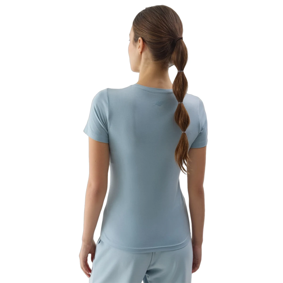 Női rövid ujjú póló 4F TSHIRT-WSS24TTSHF1267-34S-LIGHT BLUE · záber 2