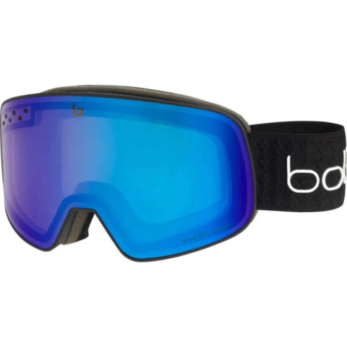 Síszemüveg BOLLE NEVADA Black Cross Matte - Phantom+ Blue Semi-Polarized Photochromic Cat 1 to 3 · záber 1