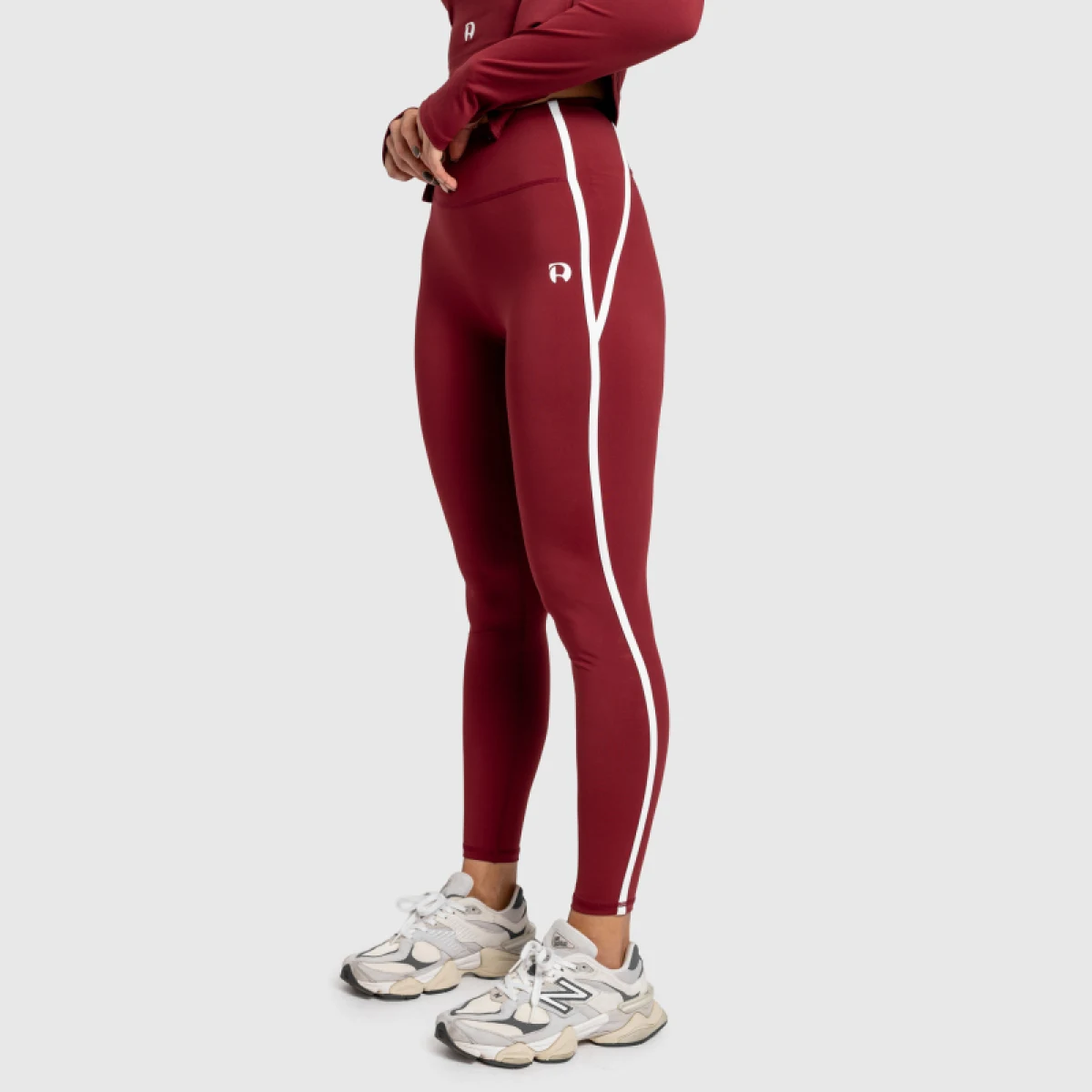 Női leggings Iron Aesthetics Define, bordó · záber 1