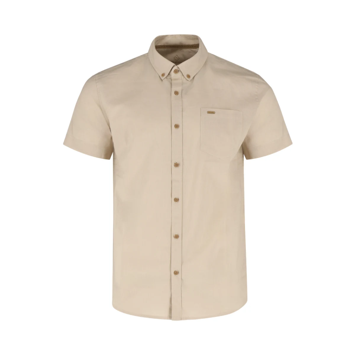 Férfi rövid ujjú ing VOLCANO LIN-102-BEIGE · záber 5