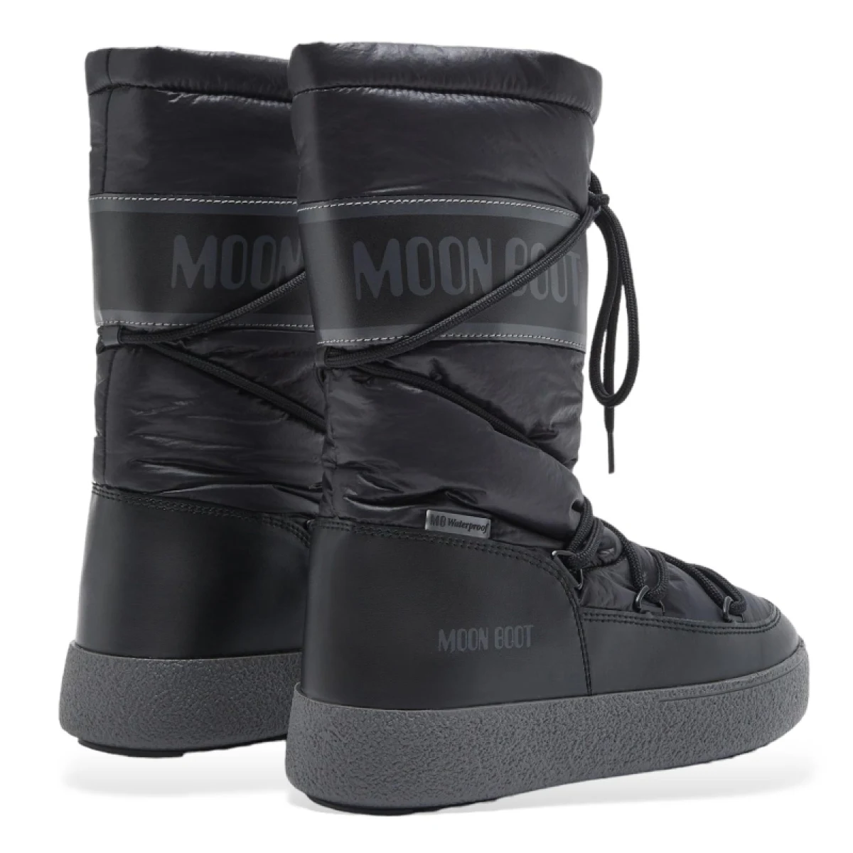 Női bokacsizmák télen MOON BOOT LTRACK HIGH NYLON WP, 001 black · záber 3