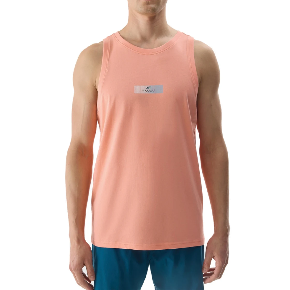Férfi ujjatlan póló 4F TSHIRT-WSS24TTSHM1291-70S-ORANGE · záber 4