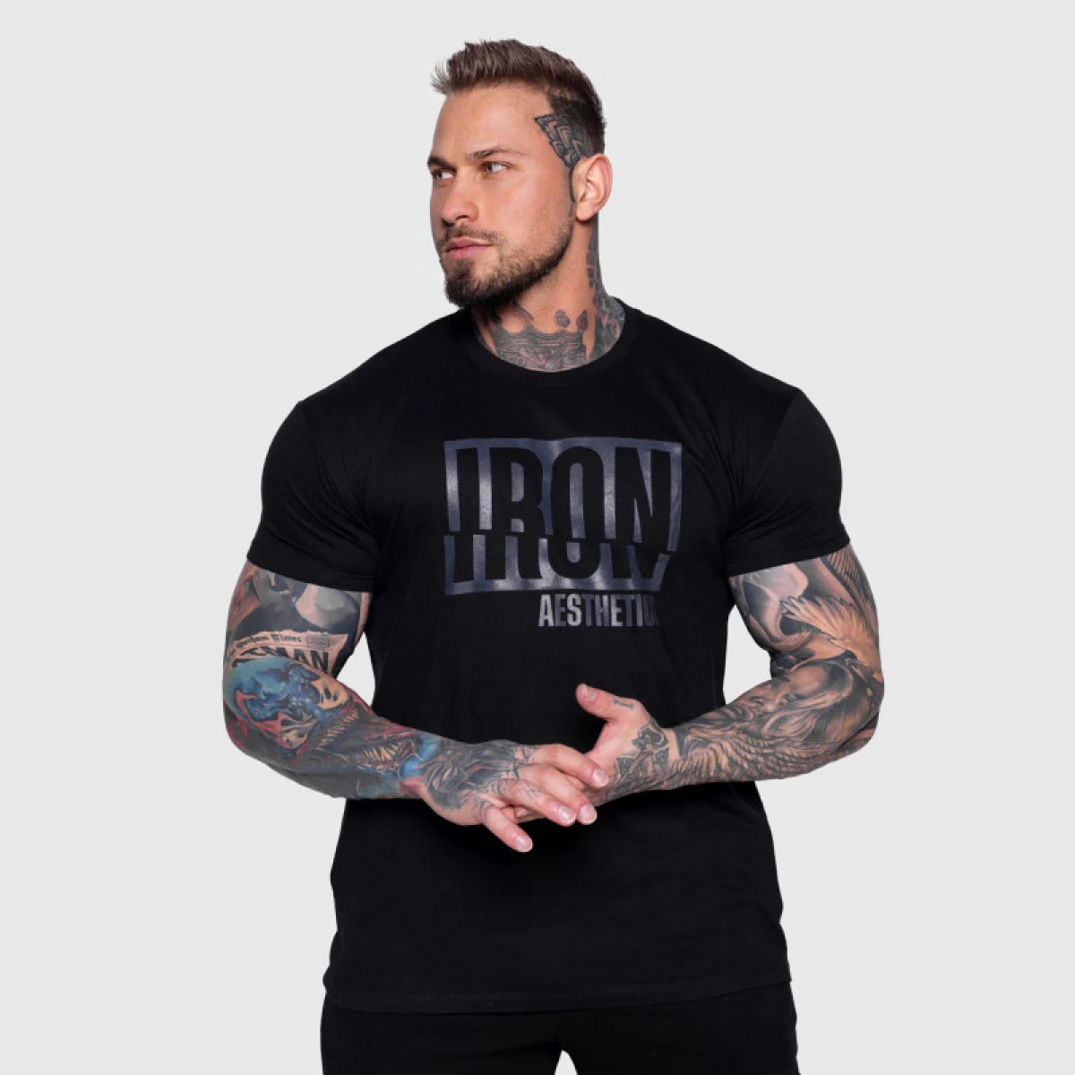 Férfi póló Iron Aesthetics Slash, fekete · záber 2