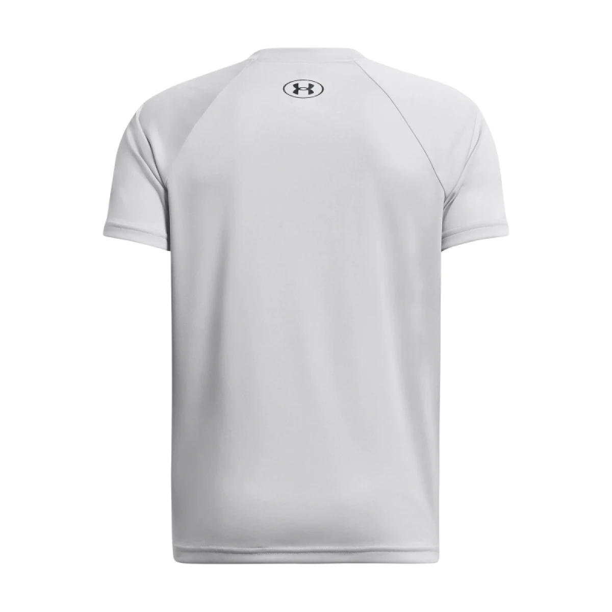 Fiú edzőpóló rövid ujjú UNDER ARMOUR UA Tech Split Wordmark SS-GRY · záber 2