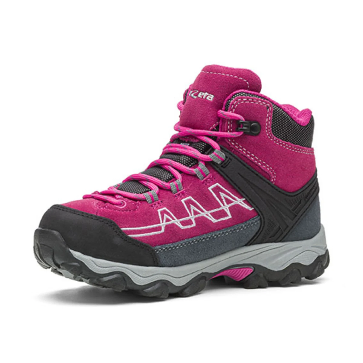 Lány magas túracipő TREZETA Storm Wp Jr, Fuchsia Silver · záber 2